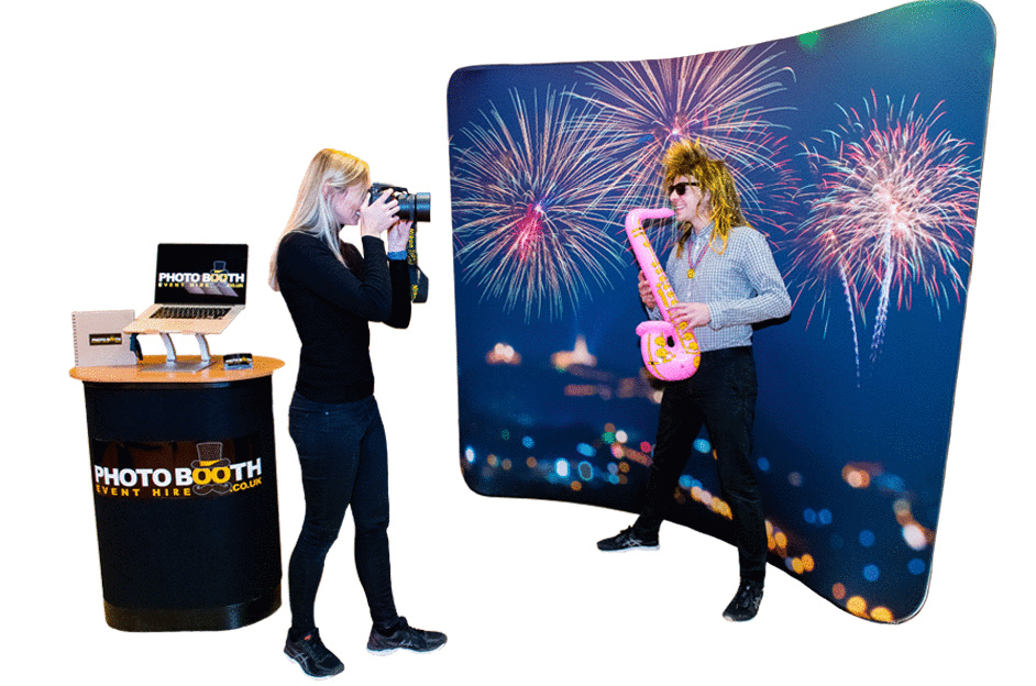 Photo Booth Event Hire Different Backdrops